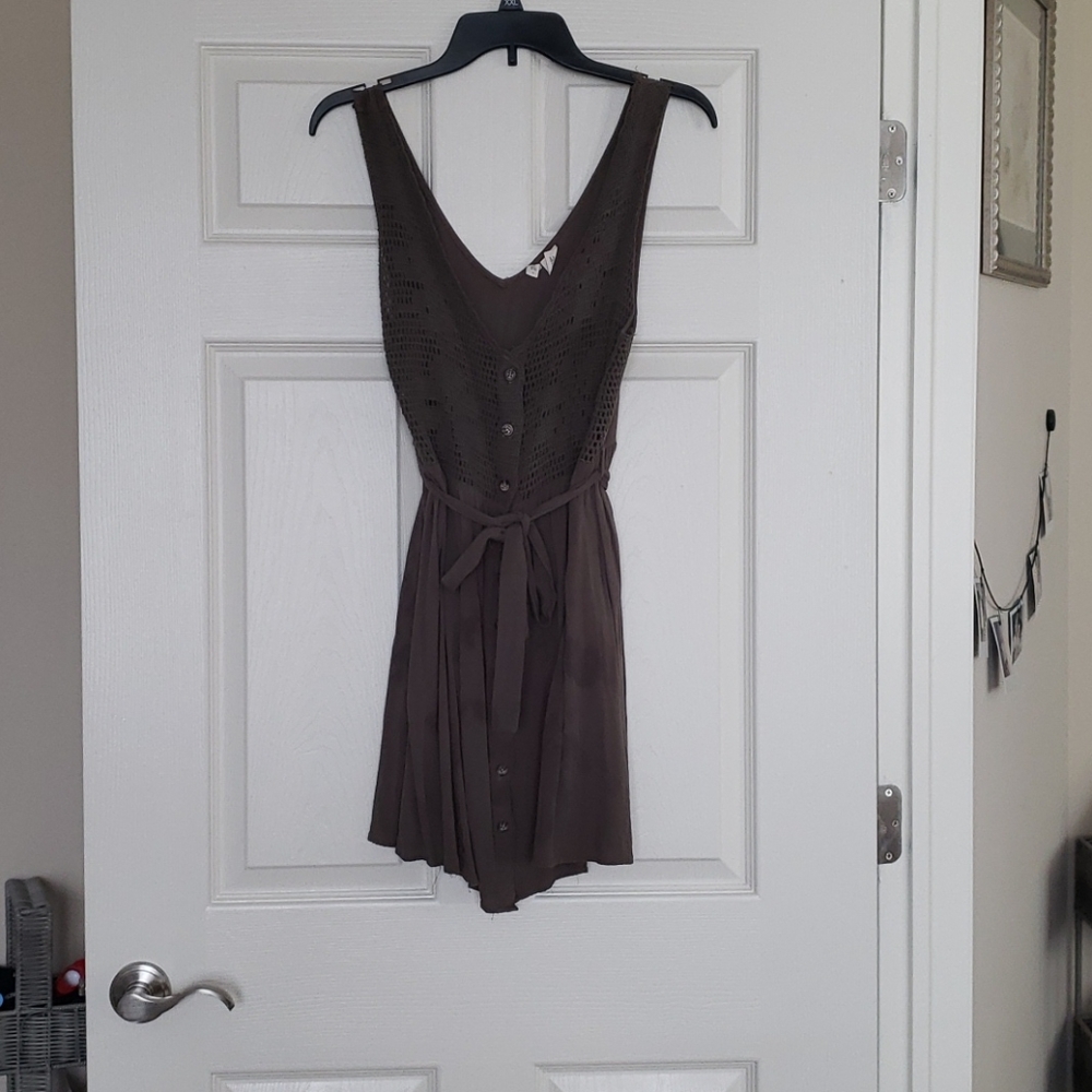 Green knit top dress